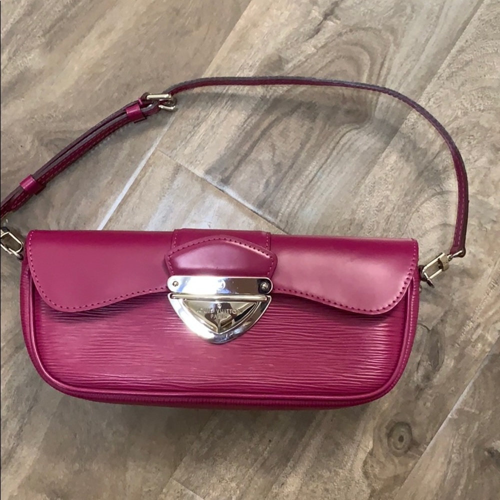 Louis Vuitton Montaigne clutch purple